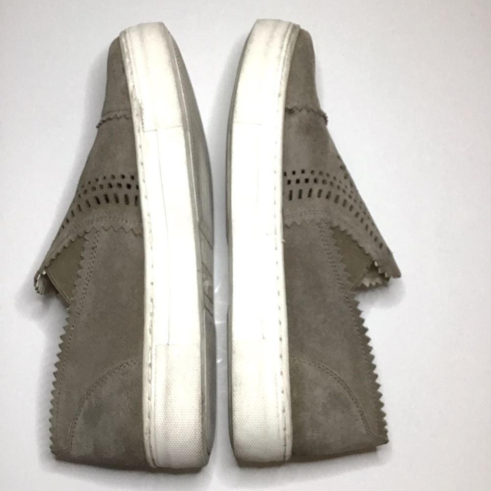 SEYCHELLES “BRIGHT” SUEDE CUTOUT SNEAKERS TAUPE  8 - Picture 6 of 7